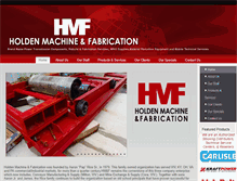 Tablet Screenshot of holdenmachine.com